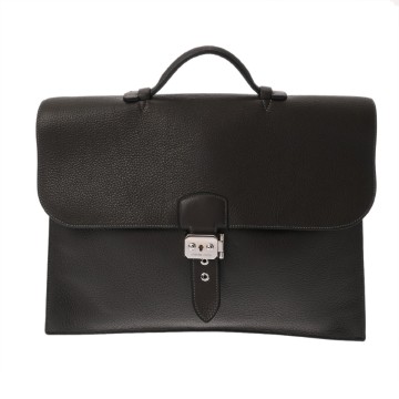 エルメス サック アデペッシュ 38 ブラウン トゴ メンズ バッグ 【中古】【bag】