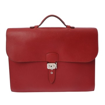 エルメス サック アデペッシュ 38 ルージュヴィフ ヴァッシュリエージュ メンズ バッグ 【中古】【bag】