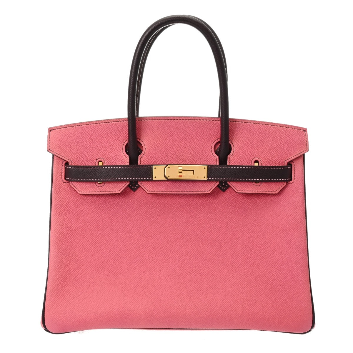 エルメス バーキン 30 SPオーダー ローズアザレ/カシス ヴォーエプソン レディース バッグ 【中古】【bag】
