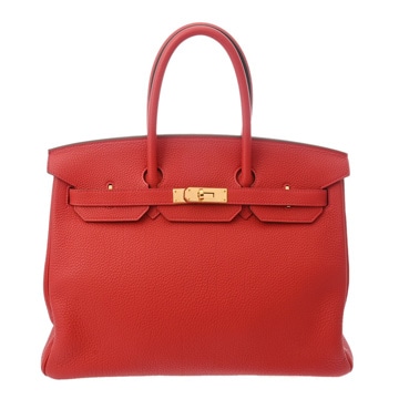 エルメス バーキン 35 ルージュピヴォワンヌ トゴ ユニセックス バッグ 【中古】【bag】
