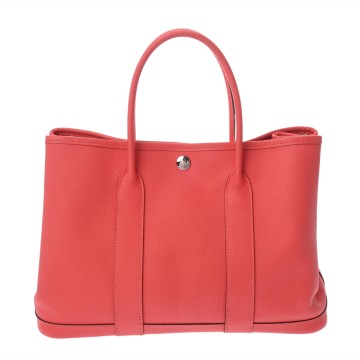エルメス ガーデンパーティ TPM ローズジャイプール ヴォーエプソン/ネゴンダ レディース バッグ 【中古】【bag】