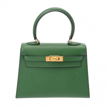 エルメス ミニケリー グリーン クシュベル レディース バッグ 【中古】【bag】