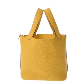 エルメス ピコタン ロック PM ジョーヌアンプル トリヨンクレマンス レディース バッグ 【中古】【bag】