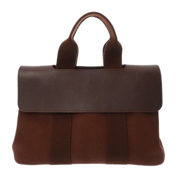 エルメス ヴァルパライソ PM ブラウン トワルシェブロン/ヴォーグミ レディース バッグ 【中古】【bag】