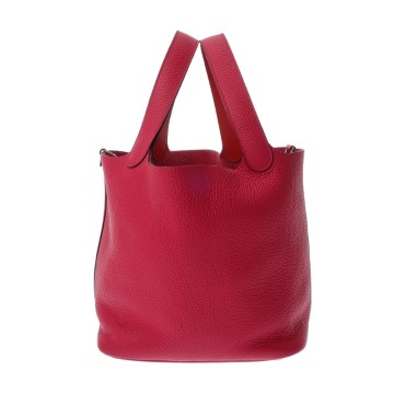 エルメス ピコタン ロック MM エクラ ローズメキシコ/ルージュクール トリヨンクレマンス レディース バッグ 【中古】【bag】