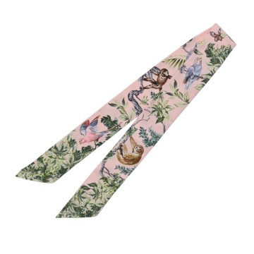 エルメス ツイリー EQUATEUR マルチカラー 061798S シルク100％ レディース 【中古】【other】