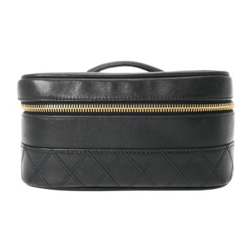 シャネル 横型バニティ ビコローレ ブラック A01618 ラムスキン レディース バッグ 【中古】【bag】