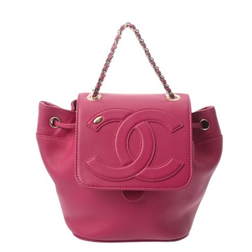 シャネル バックパック パープル AS0325 ラムスキン レディース バッグ 【中古】【bag】
