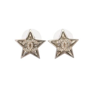 シャネル スターモチーフ ココマーク シルバー C23 メタル/ラインストーン レディース ジュエリー 【中古】【jewelry】