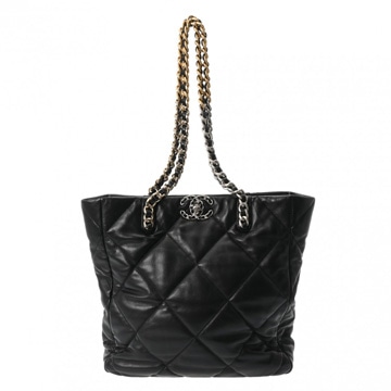 シャネル シャネル19 チェーントート ブラック AS3519 ラムスキン レディース バッグ 【中古】【bag】