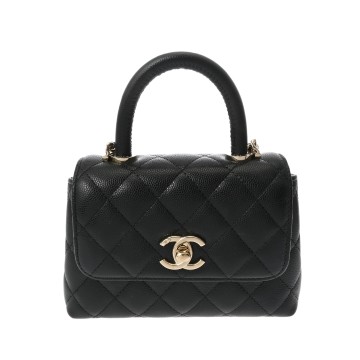 シャネル マトラッセ チェーンクラッチバッグ ブラック AP4244 キャビアスキン レディース バッグ 【中古】【bag】