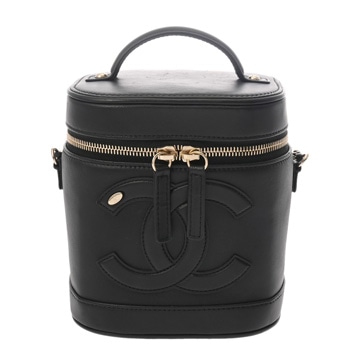 シャネル バニティ 2WAY チェーンショルダー ブラック AS0323 ラムスキン レディース バッグ 【中古】【bag】