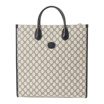 グッチ GGスプリーム 2WAY トートバッグ ベージュ 674155 GGスプリームキャンバス/レザー ユニセックス バッグ 【中古】【bag】