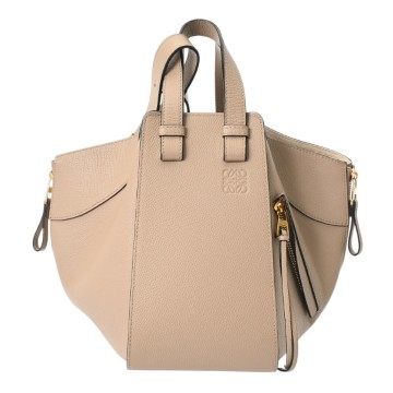 ロエベ ハンモック スモール 2WAY サンド 387.30.S35 カーフ レディース バッグ 【中古】【bag】