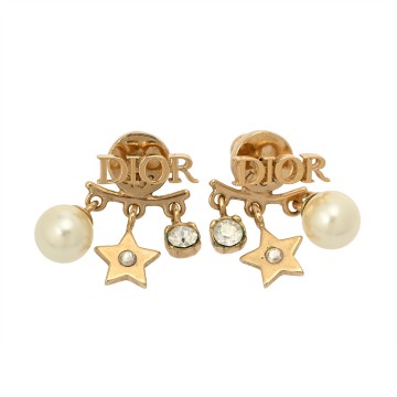 ディオール evolution ピアス ゴールド E1169DVORS.D301 メタル/レジンパール/クリスタル レディース ジュエリー 【中古】【jewelry】