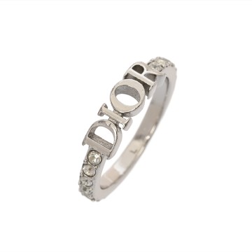 ディオール evolution リング #L シルバー R2700WOMCY.D001 メタル/クリスタル レディース ジュエリー 【中古】【jewelry】