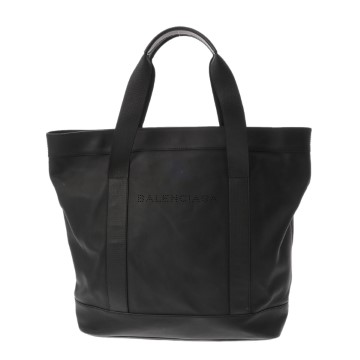 バレンシアガ ネイビートート ブラック 374767 レザー レディース バッグ 【中古】【bag】