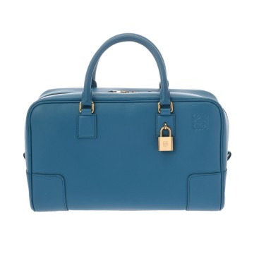 ロエベ アマソナ 28 ブルー A039N08X01 ナパカーフ レディース バッグ 【中古】【bag】
