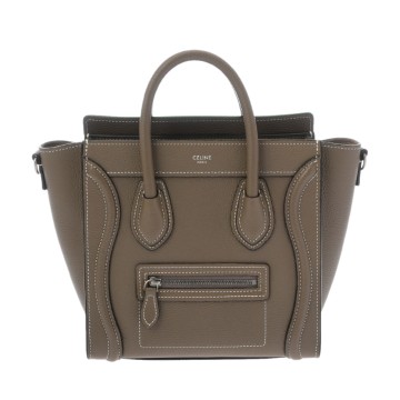 セリーヌ ラゲージ ナノ スリ 189243 ドラムカーフ レディース バッグ 【中古】【bag】