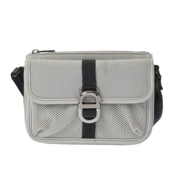 ディオール ブルーグレー 2EDSW006POS レザー/ナイロン メンズ バッグ 【中古】【bag】