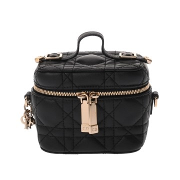 ディオール マイクロ バニティ ブラック S09350NMJ ラムスキン レディース バッグ 【中古】【bag】