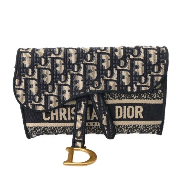 ディオール ミニショルダーバッグ ブルー キャンバス レディース バッグ 【中古】【bag】