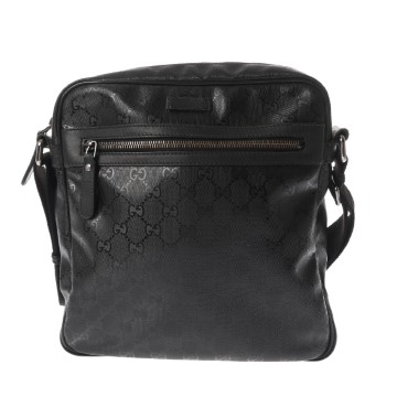 グッチ GGインプリメ ブラック 201448 PVC ユニセックス バッグ 【中古】【bag】