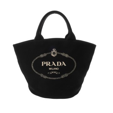 プラダ カナパトート ブラック 1BG163 キャンバス レディース バッグ 【中古】【bag】