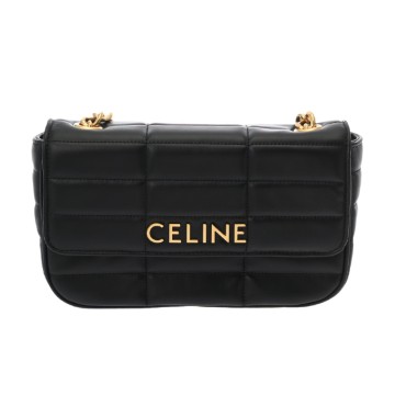 セリーヌ チェーンショルダー ブラック 111273EYD.38NO カーフ レディース バッグ 【新品】【bag】