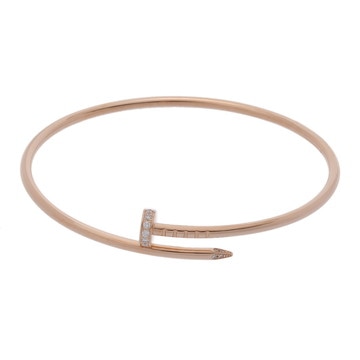 カルティエ ジュストアンクル ブレスレット SM #18 ゴールド K18ピンクゴールド PG レディース ジュエリー 【中古】【jewelry】