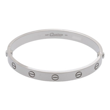 カルティエ ラブブレスレット #16 旧型 シルバー K18ホワイトゴールド WG レディース ジュエリー 【中古】【jewelry】