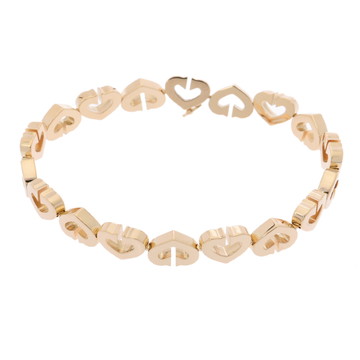 カルティエ Cハート ブレスレット ゴールド K18イエローゴールド YG レディース ジュエリー 【中古】【jewelry】