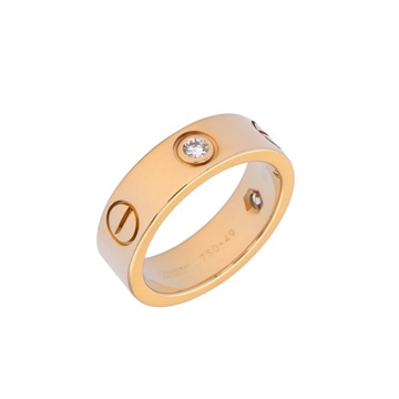 カルティエ ラブリング #49 3PD ゴールド K18イエローゴールド YG レディース ジュエリー 【中古】【jewelry】