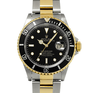 ロレックス サブマリーナ デイト 16613 ブラック メンズ 時計 【中古】【wristwatch】