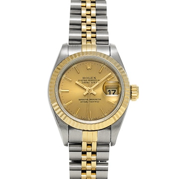 ロレックス デイトジャスト 69173 シャンパン レディース 時計 【中古】【wristwatch】