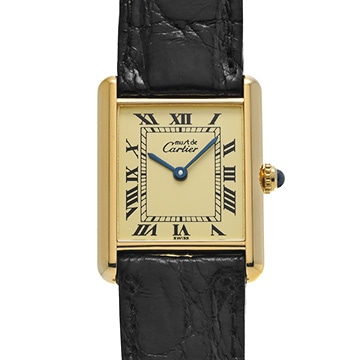 カルティエ マストタンク ヴェルメイユ W1002754 アイボリー レディース 時計 【中古】【wristwatch】