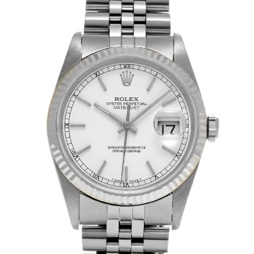 ロレックス デイトジャスト 16234 ホワイト メンズ 時計 【中古】【wristwatch】