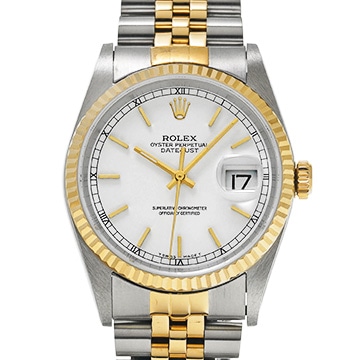 ロレックス デイトジャスト 16233 ホワイト メンズ 時計 【中古】【wristwatch】