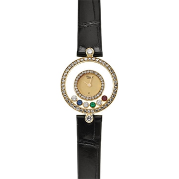 ショパール ハッピーダイヤモンド G 3957 シャンパン/ダイヤモンド レディース 時計 【中古】【wristwatch】