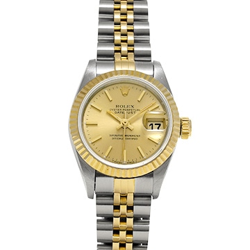 ロレックス デイトジャスト 69173 シャンパン レディース 時計 【中古】【wristwatch】