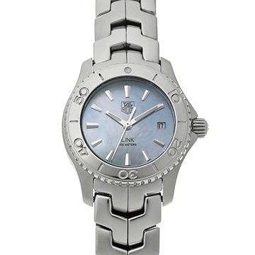 タグ ホイヤー リンク デイト クォーツ WJ1316.BA0573 ブルーシェル レディース 時計 【中古】【wristwatch】