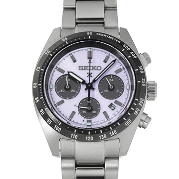 セイコー プロスペックス スピードタイマー ソーラークロノグラフ SBDL119 パープル/ブラック メンズ 時計 【中古】【wristwatch】