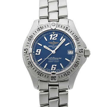 ブライトリング コルト オーシャン A57350 ブルー レディース 時計 【中古】【wristwatch】