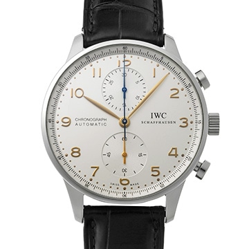 IWC ポルトギーゼ クロノグラフ IW371445 シルバー メンズ 時計 【中古】【wristwatch】