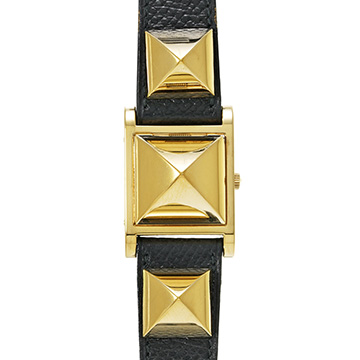 エルメス メドール ME1.201 ホワイト レディース 時計 【中古】【wristwatch】
