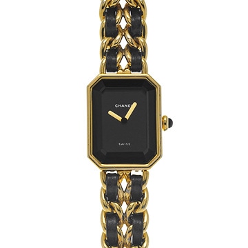 シャネル プルミエール S H0001 ブラック レディース 時計 【中古】【wristwatch】