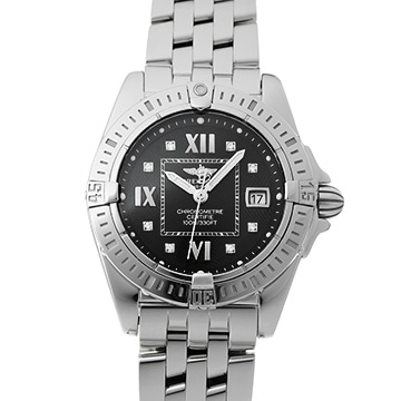 ブライトリング ギャラクティック 32 A71356 ブラック/ダイヤモンド レディース 時計 【中古】【wristwatch】