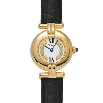 カルティエ マスト コリゼ  ヴェルメイユ SM W1006654 ホワイト レディース 時計 【中古】【wristwatch】