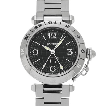 カルティエ パシャ C メリディアン W31049M7 ブラック メンズ 時計 【中古】【wristwatch】