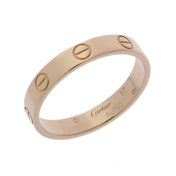 カルティエ ミニラブ リング #57 ゴールド B4085057 K18イエローゴールド YG レディース ジュエリー 【中古】【jewelry】